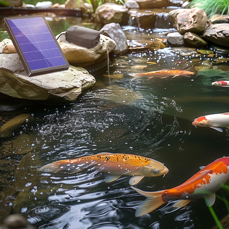 Biling Solar Pond Aerator for Small Pond, 3 Modes, 2200