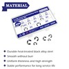HayEastdor 400PCS 10 Size E-Clips Assortment Kit Black Alloy Steel