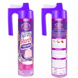 HERIOS 2-in-1 Spray Starch - 300ml Easy Ironing Aid for Cotton & Wool