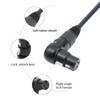 Devinal Right Angle XLR Cable, Adjustable-Angle Female XLR to Straight
