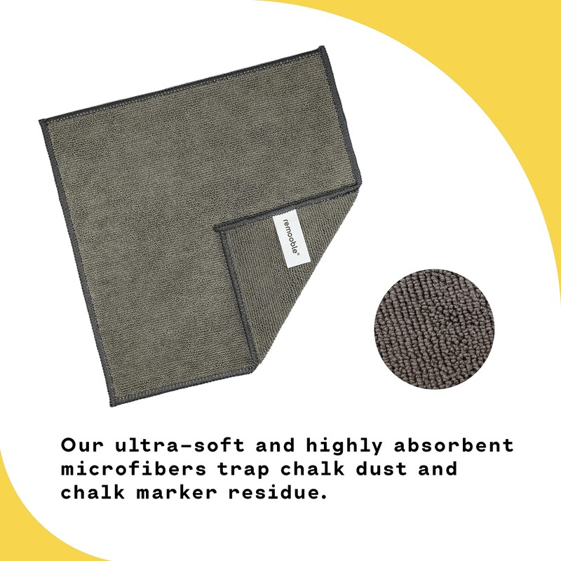 Remooble Non-toxic Chalkboard Cleaner & Microfiber Cleaning Cloth, 8 oz.