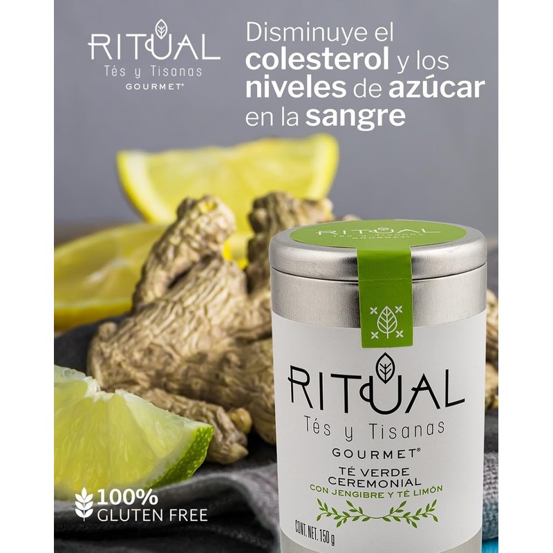 Té Verde con Jengibre y Limón Ritual Gourmet 150 g