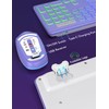 Wireless Keyboard and Mouse Combo, RGB Backlit, Rechargeable & Light