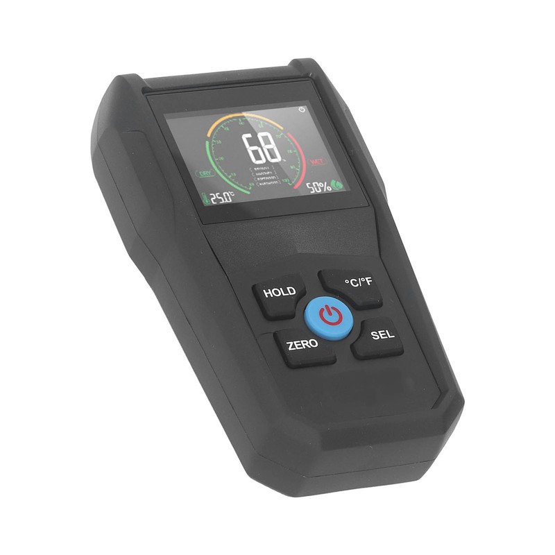 Pinless Moisture Meter LCD Digital Display 4 in 1 Dampness