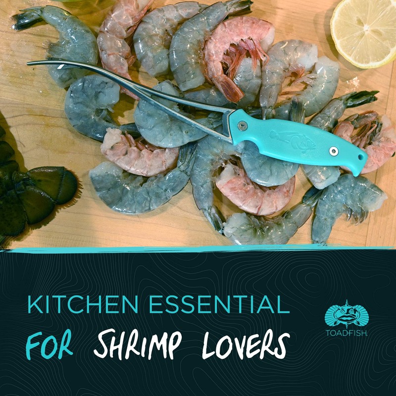 Toadfish Shrimp Deveiner Tool - Prawn & Seafood Peeler -