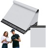 YAAVAAW 50pcs 20x35cm White Vinted Postage Bags Mailing for Clothes,
