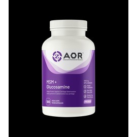 AOR MSM + Glucosamine, 100 Capsules