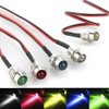 Vrabocry 10pcs 5mm LED Diode Light Diffused Frosted Round Lens