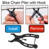 Yakamoz Bicycle Chain Repair Tool Set, 10Pairs Quick Reusable Bike