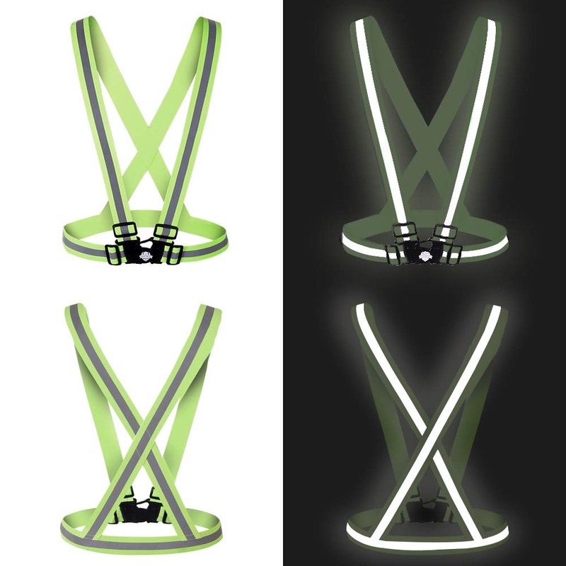 Dazonity High Visibility Safety Vest,Lightweight,Adjustable & Elastic Vest,Hi Vis Reflective