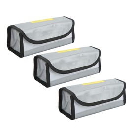 3Pcs Lipo Battery Safe Bag Fireproof Explosionproof Practical Safe Protection Bag for Storage Charging
