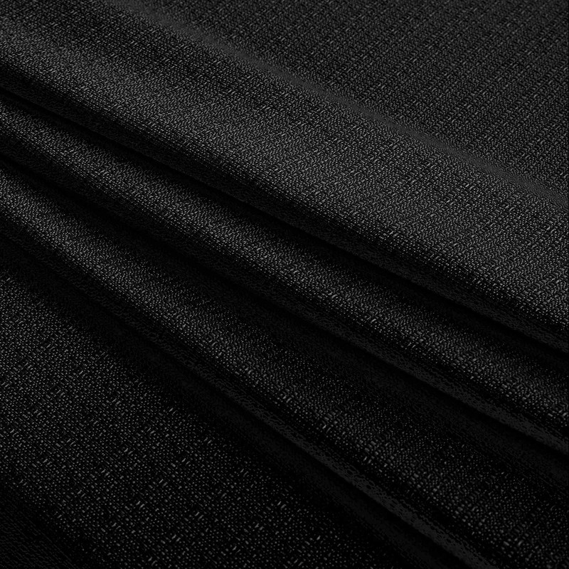 KOUFALL Black Curtains for Bedroom,Sheer 84 Inches Long Grommet Faux
