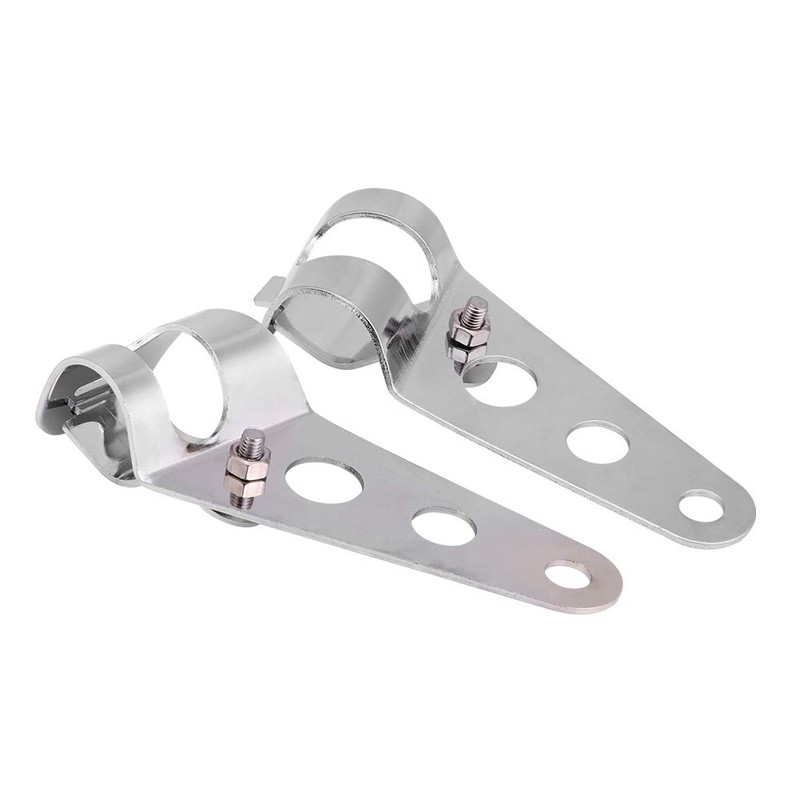 Motorcycle Headlight Bracket, 2Pcs Stainless Steel Headlight Mounting Bracket for