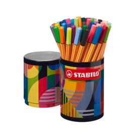 Fineliner - STABILO point 88 - ARTY - Tin of 45 - Assorted Colours
