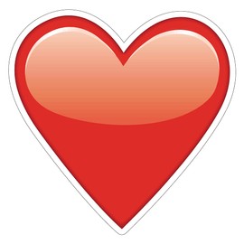 Imagine This Company Emoji Heart Shaped Pet Magnet; Removable Magnets for Cars, Fridges, Lockers & More, Stylish Pet Inspired Car Accessories, 5.5 x 5.5 inches, 1 Item, Red, Heart EmojiHeart Emoji