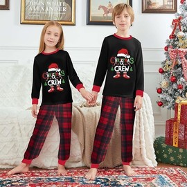 WakeUple Christmas Pajamas for Family Christmas Pjs Matching Sets 2024 to 2025 Xmas Family Christma Pajama Jammies Baby