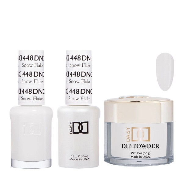 DND Duo Gel+Dap & Dip Trio Matching #448 Snow Flake