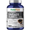 NusaPure Shilajit 20,000mg per Serving | 180 Veggie Caps |