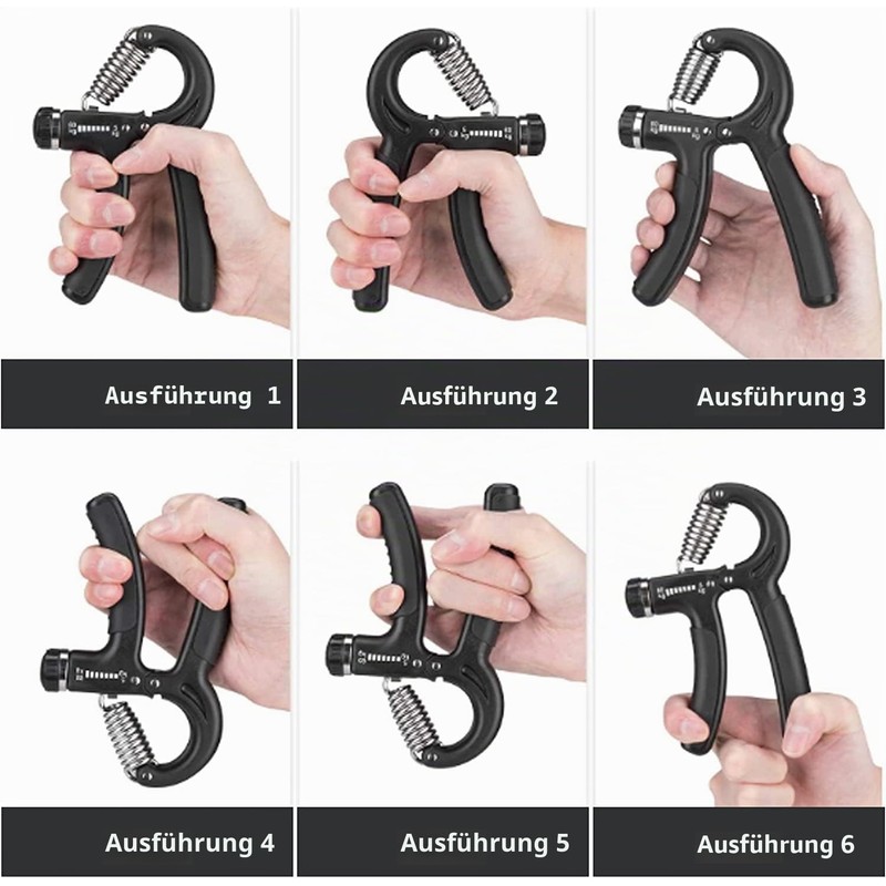 HCT STYLE Hand Exerciser Adjustable 5-60kg - Grip Trainer/Hand Gripper