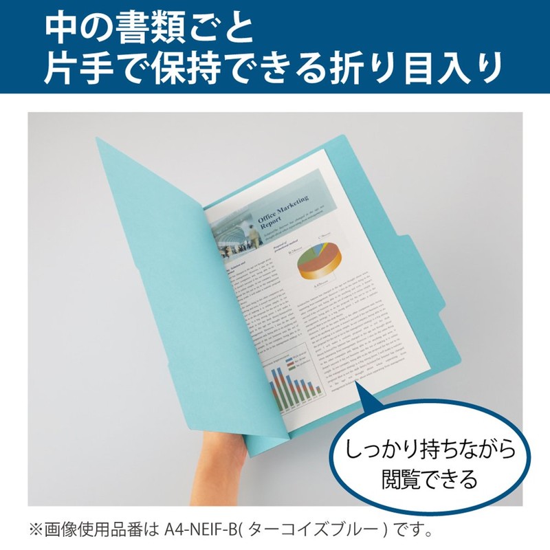 Kokuyo NEOS A4 Paperboard File Individual Folder, 10 Pieces, Off