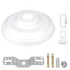 Helunsi Canopy Kit, White Canopy Light Kit, 5-3/8" Dia Canopy