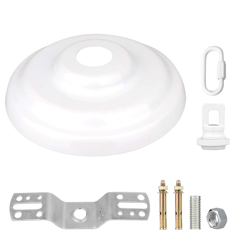 Helunsi Canopy Kit, White Canopy Light Kit, 5-3/8" Dia Canopy