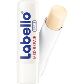 LABELLO Bálsamo labial Med Repair (4.8 g) protector labial hidratante FPS 15 con Vitamina E libre de aceites minerales