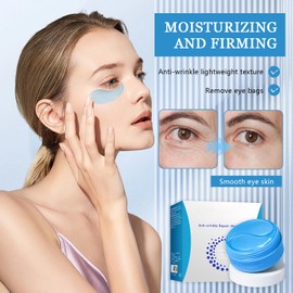 60 Pcs Hyaluronsäure Eye Pads, Hydrogel Eye Pad Mask, Kollagen Augenpads Gegen Augenringe und Tränensäcke, Augenpads Hyaluron Mit Kühlend Feuchtigkeit,Mindern Falten und Schwellungen