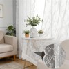 CtiUjdx 2 Panels Lace Curtains, Net Curtains for Windows with