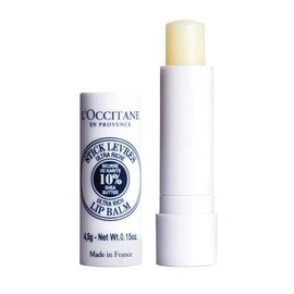 L'OCCITANE Bálsamo labial ultra rico en barra de manteca de karité 10% orgánica, hidrata, nutre, repara y suaviza los labios secos y agrietados, de la
