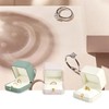 Oirlv Engagement Ring Box PU Leather Ring Storage Box for