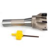 OSCARBIDE Indexable End Mill,R8 Shank,2-1/2" Cutting Dia, 6-1/4" Length, 90°,