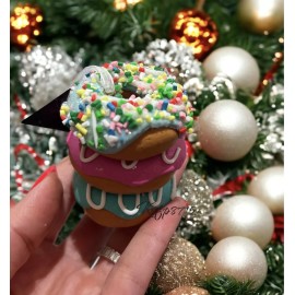 Unbranded Christmas Hanging Ornaments Donut With Sprinkles  Cute Pastel Mrs Claus Bakery