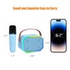 LEEPONE Mini Karaoke Machine for Kids Portable Bluetooth Speaker with
