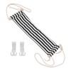 Footrest Black and White Streaks Soft Breathable Adjustable Foot Hammock
