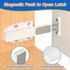Jiayi Push Open Door Catches, 8 Pack Push Latches Magentic