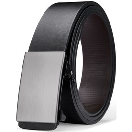 Oyifan Ratchet Belts for Men, Dress Belt Comfort with Click Buckle, Adjustable Sliding Belt, Trim to Exact Fit