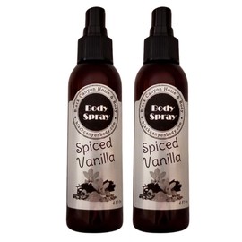 Black Canyon Spiced Vanilla Scented Body Spray with Jojoba Oil, 4 Oz (2 Pack)