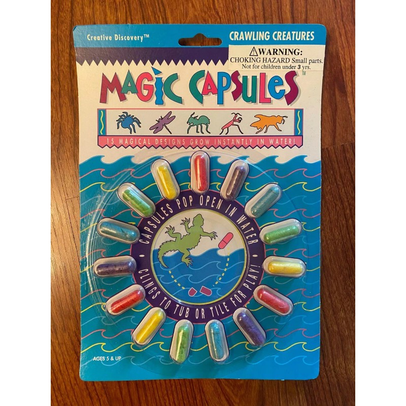 Creative Discovery Pack of 15 Crawling Creatures Magic Grow Capsules