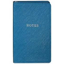 Aqua-Blue Eco-Leather Notebook by Graphic Image -