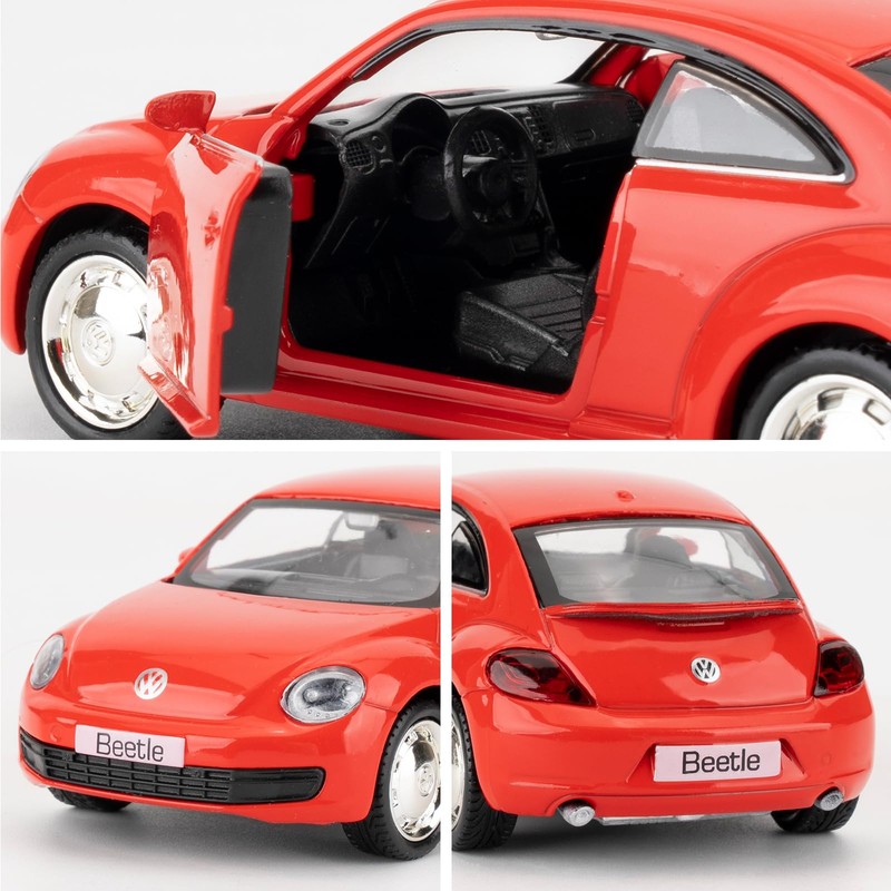 2012 Volkswagen Beetle Toy Car, Model Car in Scale 1:36