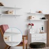 Yalikop 10 Pack Adjustable Shelf Brackets for Double Track System