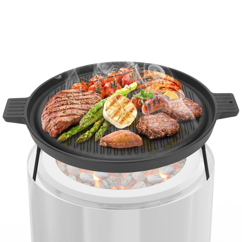 Onlyfire Griddle for Solo Stove Ranger, 14 Inch Double Sided