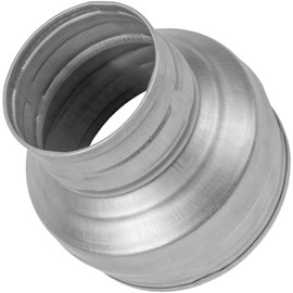 Vent Systems 5" Inch to 3" Inch Duct Reducer Adapter Connector Fitting Pipe Increaser Reducer Cone for HVAC Ventilation Systems, Exhausts and Grow Tents. (Galvanized Steel, 125 to 80 mm)