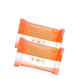WC Natural Flawless Skin Glutta Papaya soap with Niacinamide & Glutathione, 70g