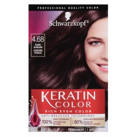 Schwarzkopf Keratin Anti-Age Hair Color 4.68 DARK AUBURN - BNIB SEALED