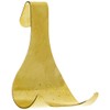 DURATOOL D01230 Brass Plated Picture Rail Hooks, 10 Pack, Yellow|brown