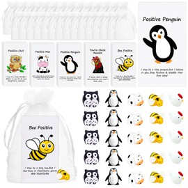 YULYNJQ 20Set Employee Appreciation Gifts Bulk for Coworkers Thank You Staff Gifts Mini Animal Pun Card,Ideal for Employee Appreciation,Graduation,Students Teacher,Birthday,Christmas,Wedding