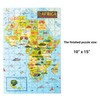 Terra Puzzles Africa Map Wooden Jigsaw Puzzle 152 Piece, 10x15