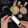 Framendino, Bling Rhinestone Folding Hair Brush Keychain with Mirror for